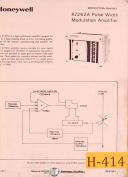 Honeywell-Honeywell R7262A, Pulse Width Modulation Amplifier, Instructions & Parts Manual-R7262A-01